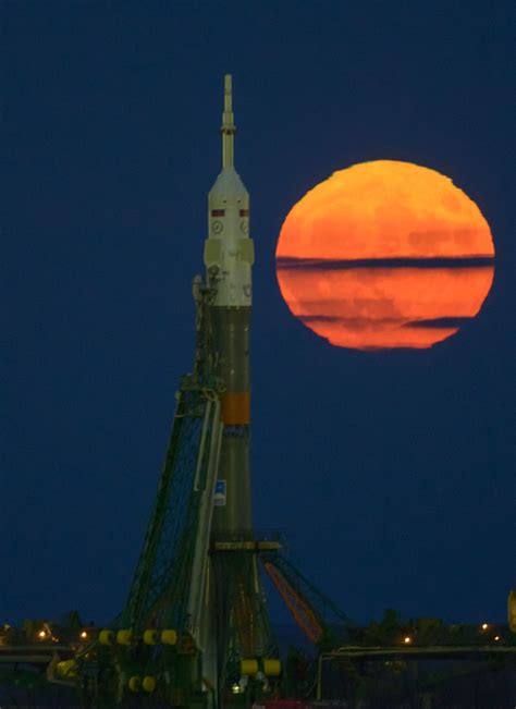 Look up to the sky: It’s a rocket launch — and a Supermoon